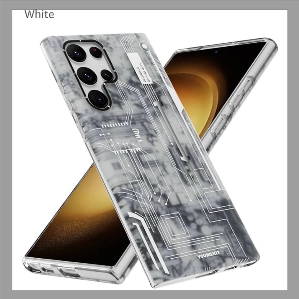 YOUNGKIT Shockproof for Samsung Galaxy S23 Ultra Case -WHITE